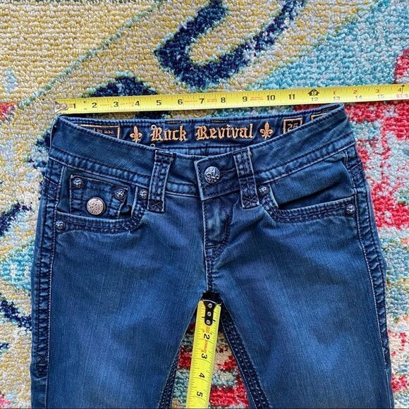 Rock Revival Jen Dark Wash Skinny Jeans - Picture 11 of 14